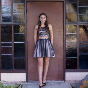 Two Piece Homecoming Dress